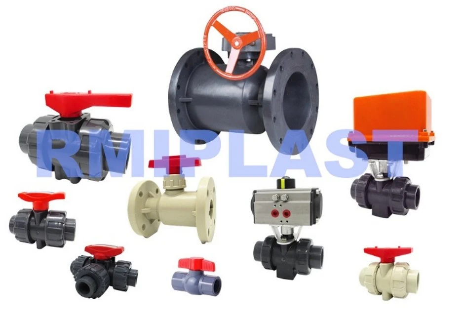 Single Union PVC Ball Valve of Female X Male UPVC Plastic Ball Valve Union Ball Valves Water Valve by JIS 10K ANSI Cl150 DIN Pn10 for Industrial