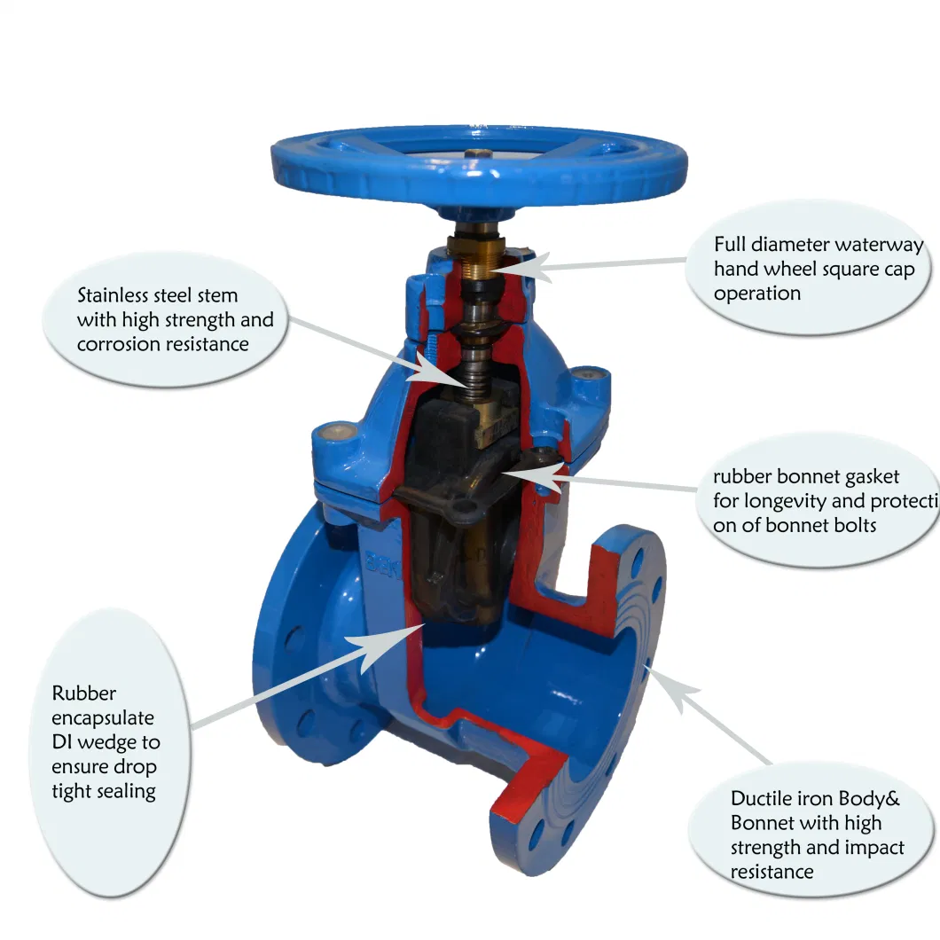 Ordinary Temperature Water Bohai Cast Iron Gate Price Industrial Valve