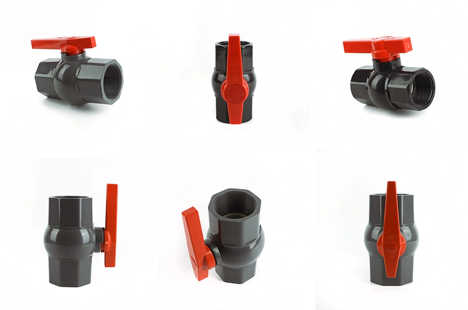 PVC Octagonal Compact Ball Valve Threaded for Industrial