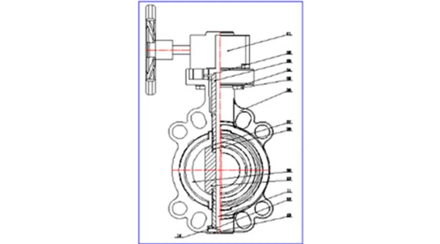 DIN ASTM JIS Geared PVC Butterfly Valve for Chemical Industry